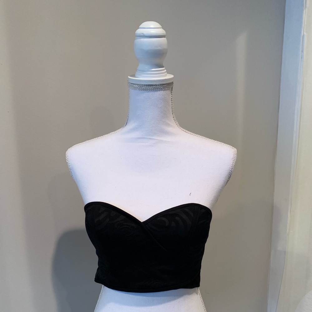 Bebe Bustier-Like Crop Top